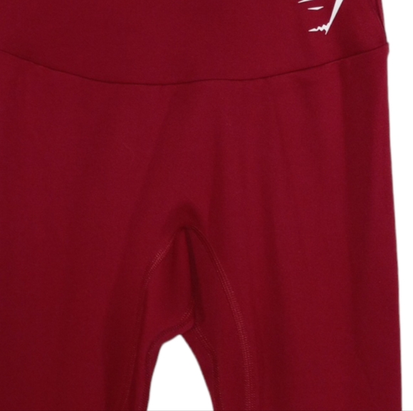GYMSHARK Red/Maroon Leggings SZ XSmall - Picture 3 of 11